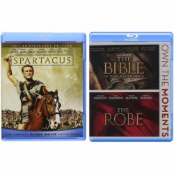 Celebration of Easter 3-Movie Blu-ray Bundle - Spartacus (50th Anniversary Edition), The Bible...In