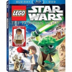 LEGO Star Wars: The Padawan Menace Blu-ray & Standard DVD Combo Pack with Young Han Solo Minifigure