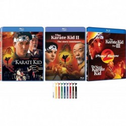 The Karate Kid 4 Movie Collection Blu Ray Set Includes Karate Progression Glossy Print Art Card