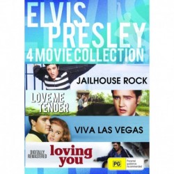 4 Movies - Elvis Presley Collection - Jailhouse Rock / Love Me Tender / Viva Las Vegas / Loving You