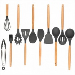 Set 12 Utensilios De Cocina Silicona Res