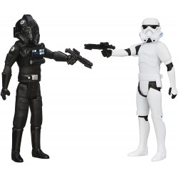 Figura Star Wars Mission Series Stormtrooper and TIE Pilot P (Importación USA)