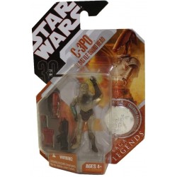 Figura Star Wars Saga Legends C-3PO with Battle Droid Head 3 (Importación USA)