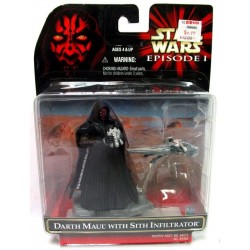 Figura Star Wars Episode 1 Darth Maul with Sith Infiltrator (Importación USA)