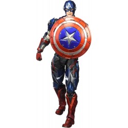 Figura Play Arts Kai Marvel Universe Variant Captain America (Importación USA)