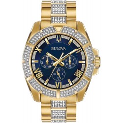 Reloj 98C128 Bulova Hombre Swarovski Crystal Quartz wi (Importación USA)