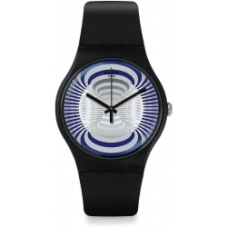 Reloj Swatch SUON124 Hombre Microsillon Black (Importación USA)