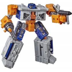 Action Figure Transformers Toys Generations War for Cybertron Earthrise Deluxe WFC-E18 Airwave Modulator Kids Ages 8 and Up 5.5-inch