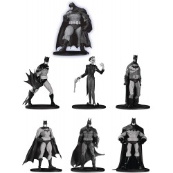 Action Figure DC Collectibles Batman Black & White Mini 7 Pack Box Set Three