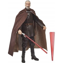 Action Figure Star Wars The Black Seriescount Dooku Toy 6" Scale Attack of Clones Collectible