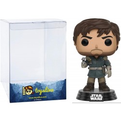 Captain Cassian Andor: Funk?o Pop! Vinyl Figure Bundle with 1 Compatible 'ToysDiva' Graphic Protector (139 - 10452 - B)