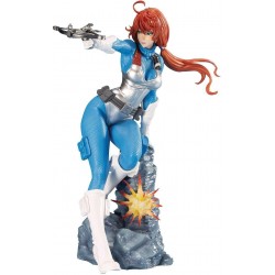 Action Figure Kotobukiya GI Joe Scarlett Sky-Blue Version Bishoujo Statue Multicolor