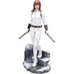 Action Figure Marvel Kotobukiya Universe: Black Widow (White Costume Version) ArtFX Premier Statue, Multicolor