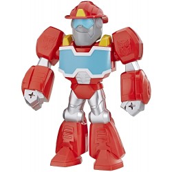 Figura Transformers Playskool Heroes Rescue Bots Academy Mega Mighties Heatwave The Fire-Bot 10-Inch Robot Action Figure, Collectible Toys for Kids Ag