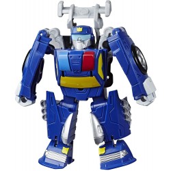 Action Figure Transformers Playskool Heroes Rescue Bots Academy Chase The Police-Bot Converting Toy, 4.5" Action Figure, Toys for Kids Ages 3 & Up