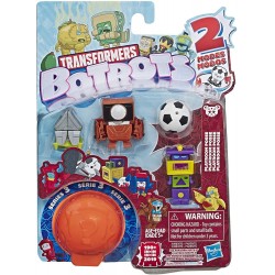 Action Figure Transformers Toys Botbots Series 3 Playroom Posse 5 Pack - Mystery 2-in-1 Collectible Figures! Kids Ages & Up (Styles Colors May Vary) by Hasbr