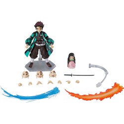 Action Figure Figma Max Factory Demon Slayer: Kimetsu no Yaiba: Tanjiro Kamado Deluxe Action Figure, Multicolor