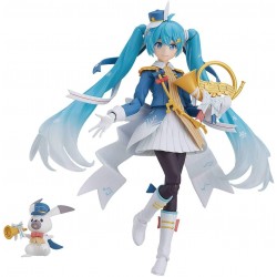 Action Figure Figma Max Factory Character Vocal Series 01: Hatsune Miku Snow (Snow Parade Version) Action Figure, Multicolor