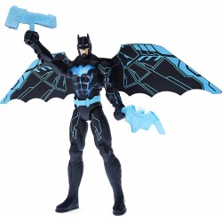 Action Figure DC Comics Batman Bat-Tech 12-inch Deluxe Action Figure with Expanding Wings, Lights and Over 20 Sounds, Kids Toys for Boys