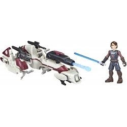 Action Figure Star Wars Mission Fleet Expedition Class Anakin Skywalker BARC Speeder Strike 2.5-Inch-Scale Figure and Vehicle for Kids Ages 4 Up