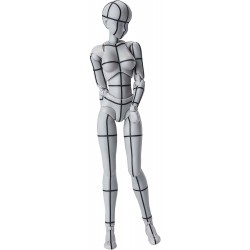 Action Figure Bandai TAMASHII NATIONS Body Chan -Wireframe-(Gray Color Ver.) -, Spirits S.H.Figuarts