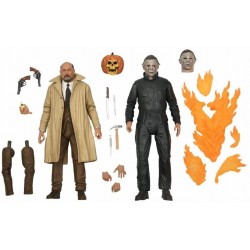 NECA Halloween Ultimate Michael Myers & Dr Loomis 2 Pack Action Figure