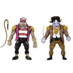 NECA TMNT Teenage Mutant Ninja Turtles In Time Pirate Bebop and Pirate Rocksteady 2 Pack Action Figure