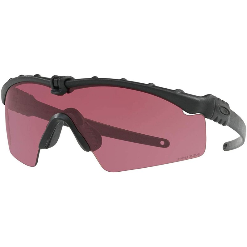 Oakley Men's Standard Issue M Frame  Shooting Specific  Sunglasses,OS,Matte Black/Red - VELLSTORE