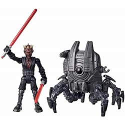 Star Wars Mission Fleet Gear Class Darth Maul Sith Probe Pursuit 2.5-Inch-Scale Figure and Vehicle, Toys for Kids Ages 4 and Up