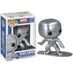 Funko POP Marvel Bobble Figure, Silver Surfer,Multi-colored