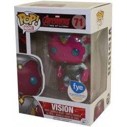 Funko Pop Marvel Avengers Age of Ultron Vision Metallic Exclusive Vinyl Bobblehead Figure