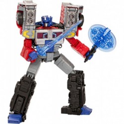 Transformers Legacy United Leader Class G2 Universe Laser Optimus Prime, 7.5-inch Converting Action