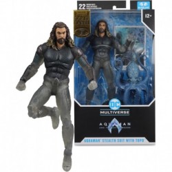 DC Multiverse Aquaman Stealth Suit with Topo 7-Inch Action Figure Gold Label - Incredibly Detailed K