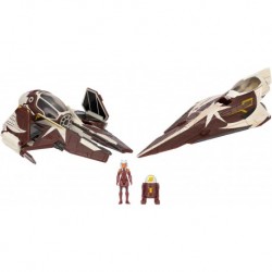 STAR WARS Micro Galaxy Squadron Ahsoka Tano’s Jedi Starfighters Set - 5-Inch and 3-Inch Vehicles Two