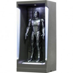 HotToys MMSC006 Iron Man 3 Mark II with Hall of Armor Miniature Action Figure Toy, 12cm