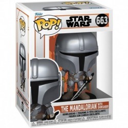 Pop! Star Wars: The Mandalorian - The Mandalorian with Darksaber