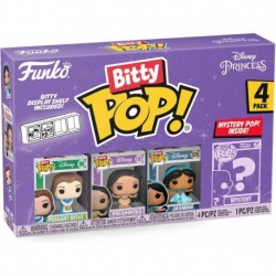 Bitty Pop! Disney Princess Mini Collectible Toys 4-Pack - Peasant Belle, Pocahontas, Jasmine & Myste