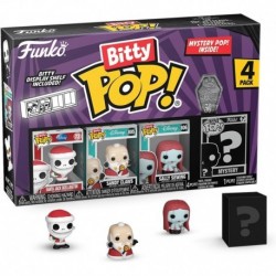 Bitty Pop! The Nightmare Before Christmas Mini Collectible Toys 4-Pack - Santa Jack, Sandy Claws, Va