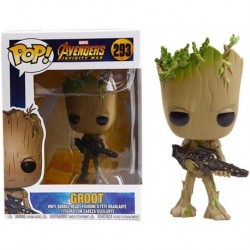 POP! Marvel: Avengers Infinity War - Teen Groot with Gun, Multicolor, Standard