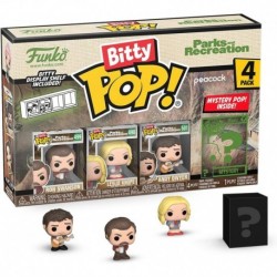 Bitty Pop!: Parks and Recreation Mini Collectible Toys 4-Pack - Ron Swanson, Leslie Knope, Andy Dwye