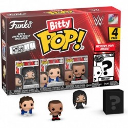 Bitty Pop! : WWE Mini Collectible Toys 4-Pack - Undertaker, British Bulldog, Batista, & Mystery Chas