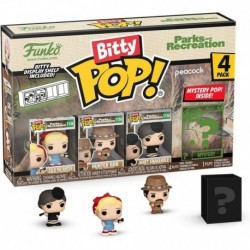 Bitty Pop!: Parks and Recreation Mini Collectible Toys 4-Pack - Leslie The Riveter, Hunter Ron, Jane