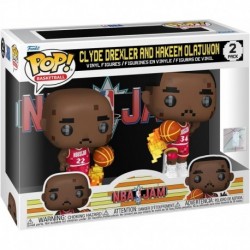 Pop! NBA JAM: Rockets - Clyde Drexler and Hakeem Olajuwon 2-Pack