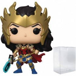 POP DC Heroes: Death Metal Wonder Woman (PX Previews Exclusive) Glow Chase Funko Vinyl Figure (Bundl