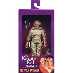 Figure NECA The Karate Kid Mr Miyagi 8" Clothed Action Figur