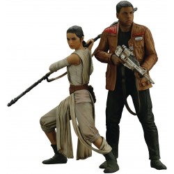 Action Figure Kotobukiya Star Wars Force Awakens Rey & Finn Artfx S