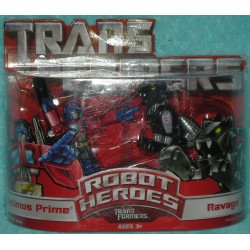 Action Figure Transformers Optimus Prime & Ravage Robot Heroes