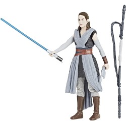 Action Figure Star Wars Rey Jedi Training Force Link 2.0 Action Fig